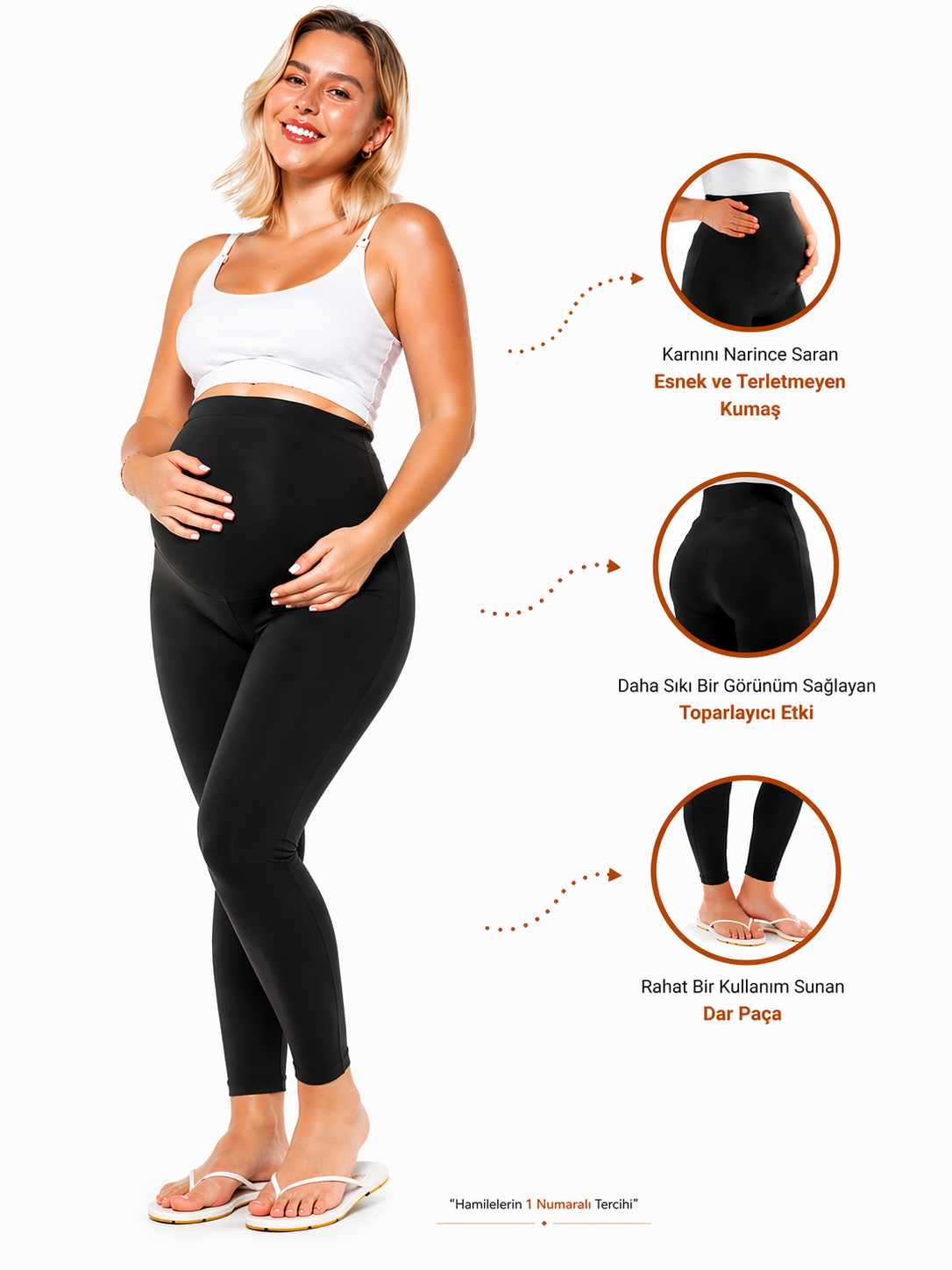 Yazlık Destekleyici Hamile Taytı